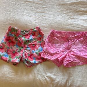 Lilly Pulitzer and Gymboree Floral and Pink Kids Shorts